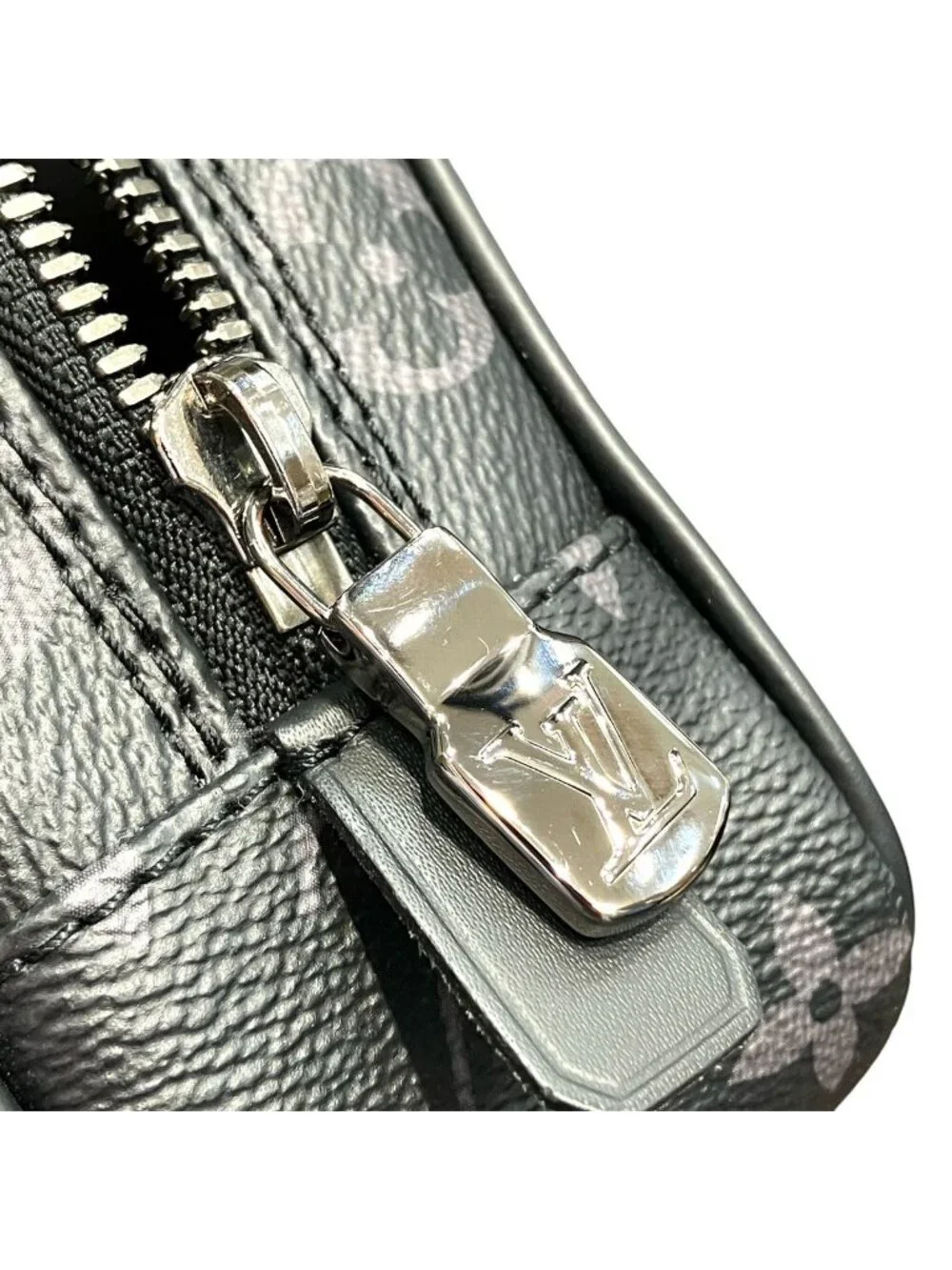 Louis Vuitton Trousse PM Monogram Eclipse Pochette Canvas Handbag